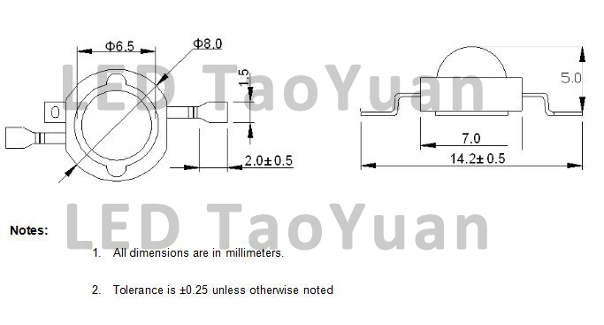 1W 3W High Power Ultraviolet LED Light Source UVA 365-405nm UV LED Chip UV LED Light