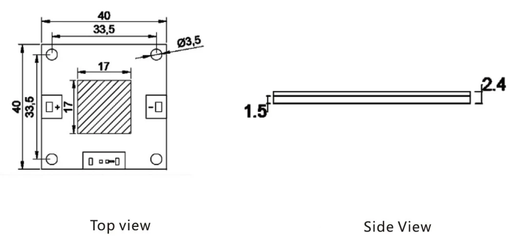 RoHS Compliant Glue Curing 120-230W UV LED Module 365/380/395/405nm 40mmx40mm