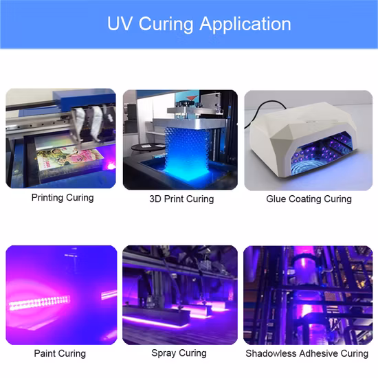 Supporto OEM/ODM Chip UVA 385/395/405nm 3838 LED UVA per sistema di polimerizzazione LED UV